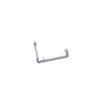 Design Mat – 6011000 – Selettore di chiusura per porte a 2 ante – 2 rotelle – Installazione a superficie
