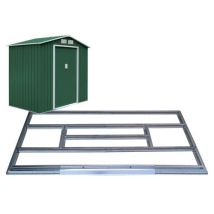 Led Leds - Kit Fondazioni Per Casetta Box In Lamiera Garden Cottage Metalgreen L340