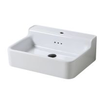 Industrialis - Lavabo In Ceramica Bianco Retro - Lavabi - 60x46x21cm