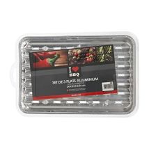 I Love Bbq - Plaques De Cuisson Pour Barbecue, Paniers De Cuisson Pour Barbecue - Lot De 3 Plats De Cuisson Pour Barbecue À Char