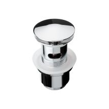 Válvula pop-up resellable – Latón cromado – Diámetro de rebosadero 62 mm – Longitud del eje 50/25-50 mm