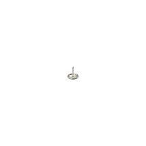 Dransfeld Möbelgleiter 25 mm Durchmesser Vernickelt Eisen 2 mm Nageldurchmesser 25 mm Nagellänge 4 mm Nagelhöhe