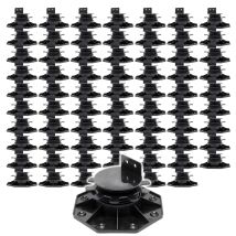 Set 70x Stelzlager Für Terrassen, 2700kg, 33-64mm, Höhenverstellbare Stellfüße Für Terrassendielen, Platten Und Planken - Xpotool