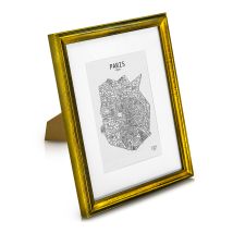 Casa Chic - Cadre Photo - Blumfeldt Lancaster - Rectangulaire 24,8 X 19,3 Cm - Bois - Doré