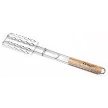 Pince À Saucisses De Barbecue Tepro 8527 Pour 4 Saucisses Avec Manche En Bois 51 Cm