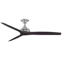 Ceiling Fan Spitfire 152cm / 60" Chrome & Walnut
