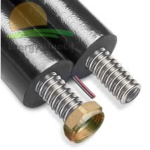 Tubazione Solarflex Doppia In Acciaio Inox Spess. Isolante 13mm Dn25 - 15 Metri + Kit