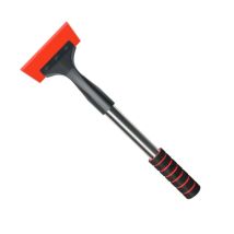 Ccykxa Car Ice Scraper, 38.5cm Snow Scraper With Non-slip Handle, Extended Snow And Ice Scrapers For Car Windshields And Door Windows (red)