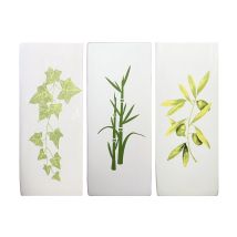 Unbekannt - Flachverdunster Keramik Wild Flowers 250 Ml 21x8,5x3,5cm Sortiert