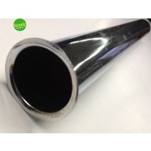 Canotto Telescopico Ambra Ottone Cromato Ø 30 X 130 Mm