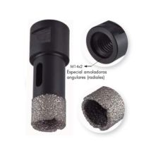 Corona De Diamante Para Porcelanico M-14 Para Amoladora Broca 12mm