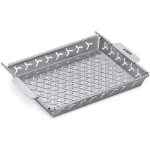 Weber ETGS Grillkorb mit Halter aus Edelstahl – für Gemüse und kleine Grillgüter – spülmaschinenfest – kompatibel mit Spirit 300-Serie