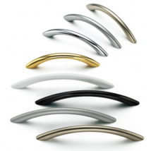Tirador Luk 7861 - Cromo Brillo. 164x10x30mm. Entrepuntos 128mm.