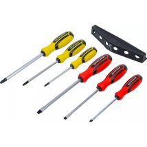 Juego de destornilladores 6 piezas – Acero – Soporte de plástico para almacenamiento
