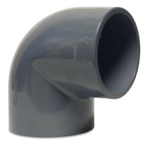 Mega Winkel 90° Pvc-u 16 Mm Klebemuffe 16 Bar, Grau