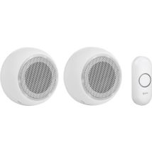 Byron Dby-23514 Timbre Inalámbrico Blanco Alcance 175m