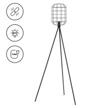 Stehlampe Offener Gitterschirm 40 W E27 Höhe 163 Cm Stehleuchte Standleuchte