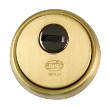 Scudo di sicurezza in ottone opaco 65mm – AMIG – Corpo in acciaio sinterizzato, Piastra antitrapano – 641009