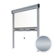 Persiana Mosquitera Enrrollable Luxe - Aluminio - Gris Plata - An 800 X Al 1000mm