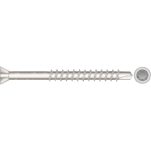 Dielenschraube 3,5x50mm – Senkkopf – Verzinkt – Gelb passiviert – TORX T20 – Teilgewinde – Fräsrippen