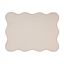 Set De Table Rectangle Juliette Beige Bordure Beige 33 X 45cm