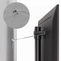 Maclean Mc 494 Soporte Para Televisión Negro 84,5 Cm De Ancho