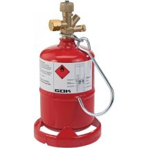 Micro-botella de gas 425 g – Válvula de purga de seguridad – G 3/8 LH-KN – GOK