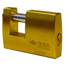 Cisa Vorhängeschloss aus Messing mit 2 Schlüsseln – Hoch – 7mm – 40mm