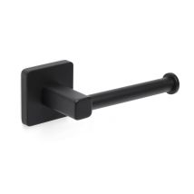 Tatay Porta Carta Igienica, Della Collezione Accessori Bagno Nero, In Acciaio Inox E Zamak, Doppio Sistema Di Fissaggio Con Viti E Adesivo, Porta 