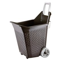 Gartenwagen – Moos – 60 kg Tragfähigkeit – 59 cm x 50 cm x 72 cm – Robustes PVC