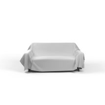 Italian Bed Linen Telo Copritutto Max Color Tinta Unita, Grigio Chiaro, 170x300cm