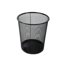 Cestino gettacarte in metallo traforato nero – Ø 27 cm x 29 h – 18 litri – Ladydoc