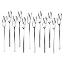 Abert Set 12 Forchettina Antipasto Dessert Ego Acciaio Inox 18/10 3 Punte
