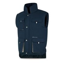Chaleco multibolsillos HEIMDALL 100% poliéster XXL – Acolchado 200 gr/m2 cuello 400 gr/m2 – Ideal para actividades al aire libre