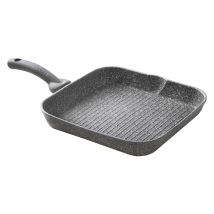 Heart Of Stone Grillpfanne 28cm – Antihaftbeschichtung – Ergonomischer Griff – Induktionsgeeignet – Hergestellt in Italien