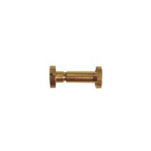 Viti a cannocchiale 6x60 mm – Ottone tornito lucido – Diametro 6 mm, Testa 12 mm, Filettatura 5MA – Confezione da 100 – Colombo