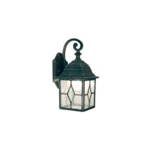Sovil Bodenwandleuchte E27 Reislinie schwarzsilber – Aluminium – IP33 – 155 mm – 60 W