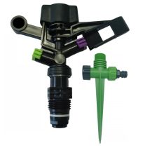 Kit Aspersor De Riego Circular 1/2" 7 A 13 Mts Más Pincho Porta Aspersor Offerta Esclusiva