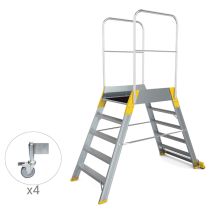 Leiternüberstieg 2x6 Stufen - Max Arbeitshöhe 3.26m - 9706r
