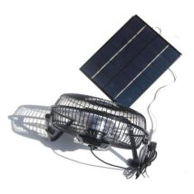 Ventilateur Solaire 5,2 W 6 V – Panneau De 20,3 Cm Pour Camping, Caravane, Yacht, Serre – Fonctionnement Silencieux Et Écologique