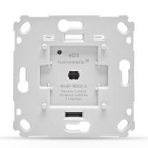 Homematic Ip Smart Home 161839a0 Interrupteur Mural Pour Interrupteur De Marque 2 Voies, Interrupteur À Deux Boutons Pour Action