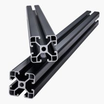 Mophorn Juego De 4 Perfiles De Extrusión De Aluminio 4040 Con Ranura En T De 1000 Mm (39,4 Pulgadas),rieles Lineales Anodizados Según Estándar Europeo