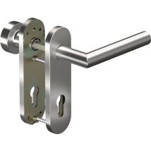 FS-Garnitur CORE+8906/3020/7051K – Edelstahl – matt – Türstärke 38-63mm – PZ – Drückerlänge 135mm – Gewicht 740g