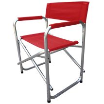 Garden Deluxe Collection - Campingstuhlrichtung In Aluminium Und Oxford Polyester - Red