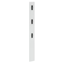 Levante - Appendiabiti Da Parete Bianco 16x2x65 Cm Con Ganci In Ferro