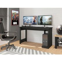 Mesa Ordenador Nevada – 75 cm de altura – 136 cm de ancho – 54 cm de fondo – Color negro