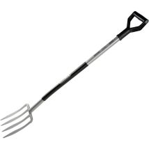 Forcella Vanga Ergoline – 4 Denti – Utensile da Giardinaggio per Aerare e Lavorare il Terreno