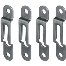 Cyclingcolors – Set Mit 4 Bronzefarbenen Stahl-befestigungselementen – Holzstärke 16 Mm – Breite 12 Mm – Befestigung Für Rahmen Und Möbel