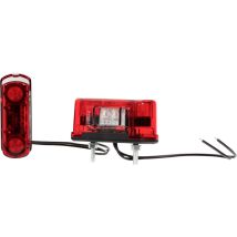 WAS Kennzeichenleuchte – 2-in-1 Lösung – 12V/24V – LED – robustes Gehäuse – für Anhänger und Nutzfahrzeuge