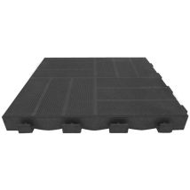 Piastrella Composita A Clip Mixtile, Antracite - L. 41,5 X L. 41,5 Cm X Spessore 45 Mm Onek